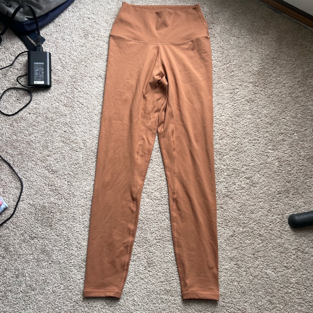 Women's Tan High-Waisted Leggings